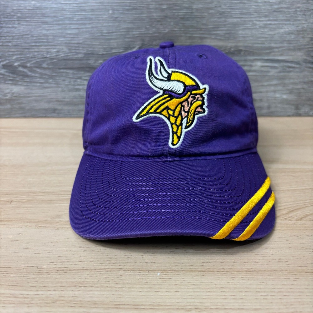 Minnesota Vikings Hat Cap Strap‎ Back Purple NFL Football Adjustable Miller Lite
